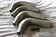 Stainless Steel Turbo Piping BEFORE Chrome-Like Metal Polishing and Buffing Services / Restoration Services