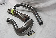 Custom Stainless Steel Motorcycle Pipes BEFORE Chrome-Like Metal Polishing and Buffing Services / Restoration Services