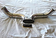 Aluminum Engine Intercooler Pipes BEFORE Chrome-Like Metal Polishing and Buffing Services / Restoration Services