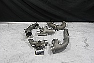 Toyota Supra 2JZ-GTE Aluminum Turbo Pipes BEFORE Chrome-Like Metal Polishing and Buffing Services / Restoration Services