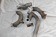 Toyota Supra 2JZ-GTE Stock Twin Turbo Piping BEFORE Chrome-Like Metal Polishing and Buffing Services / Restoration Service