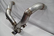 Dodge Viper Aluminum Engine Piping and Flange BEFORE Chrome-Like Metal Polishing and Buffing Services / Restoration Service