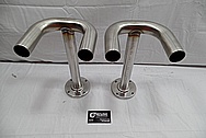 Aluminum Faucet Tubing Pipe BEFORE Chrome-Like Metal Polishing and Buffing Services / Restoration Service