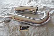 Toyota Supra 2JZ-GTE Aluminum Intercooler Pipe / Air Intake Pipe BEFORE Chrome-Like Metal Polishing and Buffing Services / Restoration Service
