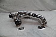 Aluminum Intercooler Pipe / Air Intake Pipe BEFORE Chrome-Like Metal Polishing and Buffing Services / Restoration Service