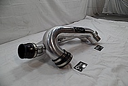 Aluminum Intercooler Pipe / Air Intake Pipe BEFORE Chrome-Like Metal Polishing and Buffing Services / Restoration Service