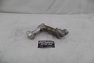 Toyota Supra 1993 - 1998 Aluminum Water Pipe BEFORE Chrome-Like Metal Polishing - Aluminum Polishing Services