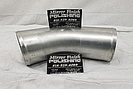 Aluminum Intercooler Pipe BEFORE Chrome-Like Metal Polishing and Buffing Services - Aluminum Polishing