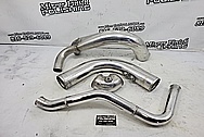 Aluminum Intercooler Pipes BEFORE Chrome-Like Metal Polishing and Buffing Services - Aluminum Polishing 