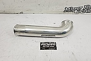 Toyota Supra Aluminum Pipe BEFORE Chrome-Like Metal Polishing and Buffing Services - Aluminum Polishing Services - Pipe Polishing 