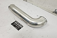 Toyota Supra Aluminum Pipe BEFORE Chrome-Like Metal Polishing and Buffing Services - Aluminum Polishing Services - Pipe Polishing 