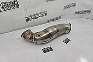 Toyota Supra 2JZ-GTE Titanium 5" Custom Exhaust Sytem BEFORE Chrome-Like Metal Polishing and Buffing Services / Restoration Services - Titanium Polishing