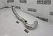 Toyota Supra 2JZ-GTE Custom Aluminum Intercooler Pipe BEFORE Chrome-Like Metal Polishing and Buffing Services / Restoration Services - Aluminum Polishing