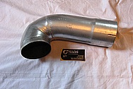 Ford Mustang Aluminum Engine Pipe BEFORE Chrome-Like Metal Polishing and Buffing Services