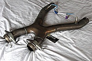Ford Mustang Cobra Stainless Steel Bassani X-Pipe Exhaust Pipe System BEFORE Chrome-Like Metal Polishing and Buffing Services