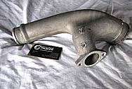 Nissan Skyline Aluminum Intercooler Pipe BEFORE Chrome-Like Metal Polishing and Buffing Services / Restoration Services 