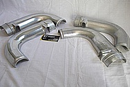 V8 Aluminum Pipes BEFORE Chrome-Like Metal Polishing and Buffing Services