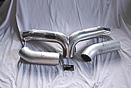 Aluminum Intake Pipe System BEFORE Chrome-Like Metal Polishing and Buffing Services / Restoration Services 