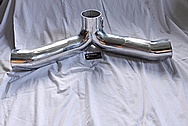 Aluminum Intake Pipe System BEFORE Chrome-Like Metal Polishing and Buffing Services / Restoration Services 