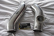 Aluminum Greddy Intercooler Pipes BEFORE Chrome-Like Metal Polishing and Buffing Services / Restoration Services 