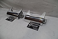 Aluminum Pool Table Parts - Side Pockets AFTER Chrome-Like Metal Polishing and Buffing Services - Aluminum Polishing