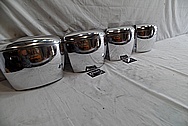 Aluminum Pool Table Parts - Corner Pockets AFTER Chrome-Like Metal Polishing and Buffing Services - Aluminum Polishing 