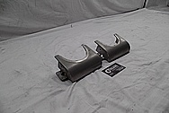 Aluminum Pool Table Parts - Side Pockets BEFORE Chrome-Like Metal Polishing and Buffing Services - Aluminum Polishing 