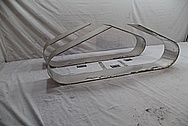 Aluminum Pool Table Parts - Leg Bands BEFORE Chrome-Like Metal Polishing and Buffing Services - Aluminum Polishing