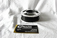 Aluminum, Black Coated Supercharger Pulley AFTER Chrome-Like Metal Polishing and Buffing Services / Restoration Services