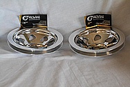 Aluminum V8 Engine Pulleys AFTER Chrome-Like Metal Polishing and Buffing Services / Restoration Services