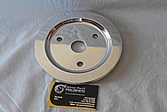 Aluminum V8 Engine Pulley AFTER Chrome-Like Metal Polishing and Buffing Services / Restoration Services