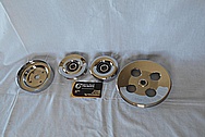 Steel V8 Pulleys AFTER Chrome-Like Metal Polishing and Buffing Services / Restoration Services
