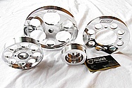 Toyota Supra Aluminum Racing Pulleys AFTER Chrome-Like Metal Polishing and Buffing Services