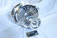 Ford Mustang V8 Aluminum F1A Blower / Supercharger Pulley AFTER Chrome-Like Metal Polishing and Buffing Services
