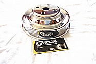 Steel Engine Pulley's AFTER Chrome-Like Metal Polishing and Buffing Services