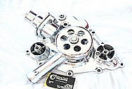 Dodge Hemi 6.1L Engine Steel Water Pump Pulley AFTER Chrome-Like Metal Polishing and Buffing Services