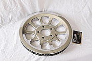 Aluminum Motorcycle Belt Pulley AFTER Chrome-Like Metal Polishing and Buffing Services / Restoration Services 