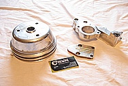 1967 Chevy Camaro V8 Pulley BEFORE Chrome-Like Metal Polishing and Buffing Services
