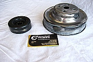 Steel Engine Pulley's BEFORE Chrome-Like Metal Polishing and Buffing Services