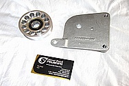 Aluminum Engine Pulley BEFORE Chrome-Like Metal Polishing and Buffing Services / Restoration Services 