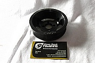 Aluminum, Black Coated Supercharger Pulley BEFORE Chrome-Like Metal Polishing and Buffing Services / Restoration Services