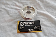 Aluminum Engine Pulley BEFORE Chrome-Like Metal Polishing - Aluminum Polishing 