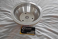 Aluminum Engine Pulley BEFORE Chrome-Like Metal Polishing - Aluminum Polishing 