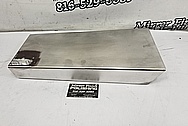 Aluminum Hood / Engine Scoop BEFORE Chrome-Like Metal Polishing and Buffing Services - Aluminum Polishing - Scoop Polishing