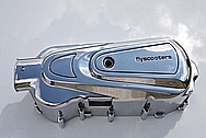 Aluminum Scooter Piece AFTER Chrome-Like Metal Polishing and Buffing Services