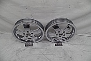 Scooter Aluminum Wheels AFTER Chrome-Like Metal Polishing and Buffing Services - Aluminum Polishing