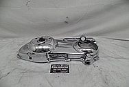 Aluminum Scooter Variator Cover Piece AFTER Chrome-Like Metal Polishing and Buffing Services - Aluminum Polishing 