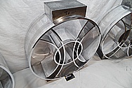 Wire EDM Cut Aluminum Sculptures AFTER Chrome-Like Metal Polishing and Buffing Services / Restoration Services 