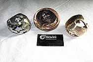 Bronze Metal Sculptures BEFORE Chrome-Like Metal Polishing and Buffing Services / Restoration Services 