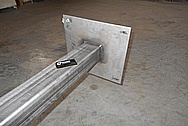 Aluminum Pole/Pipe Sheet Metal BEFORE Chrome-Like Metal Polishing and Buffing Services / Restoration Services